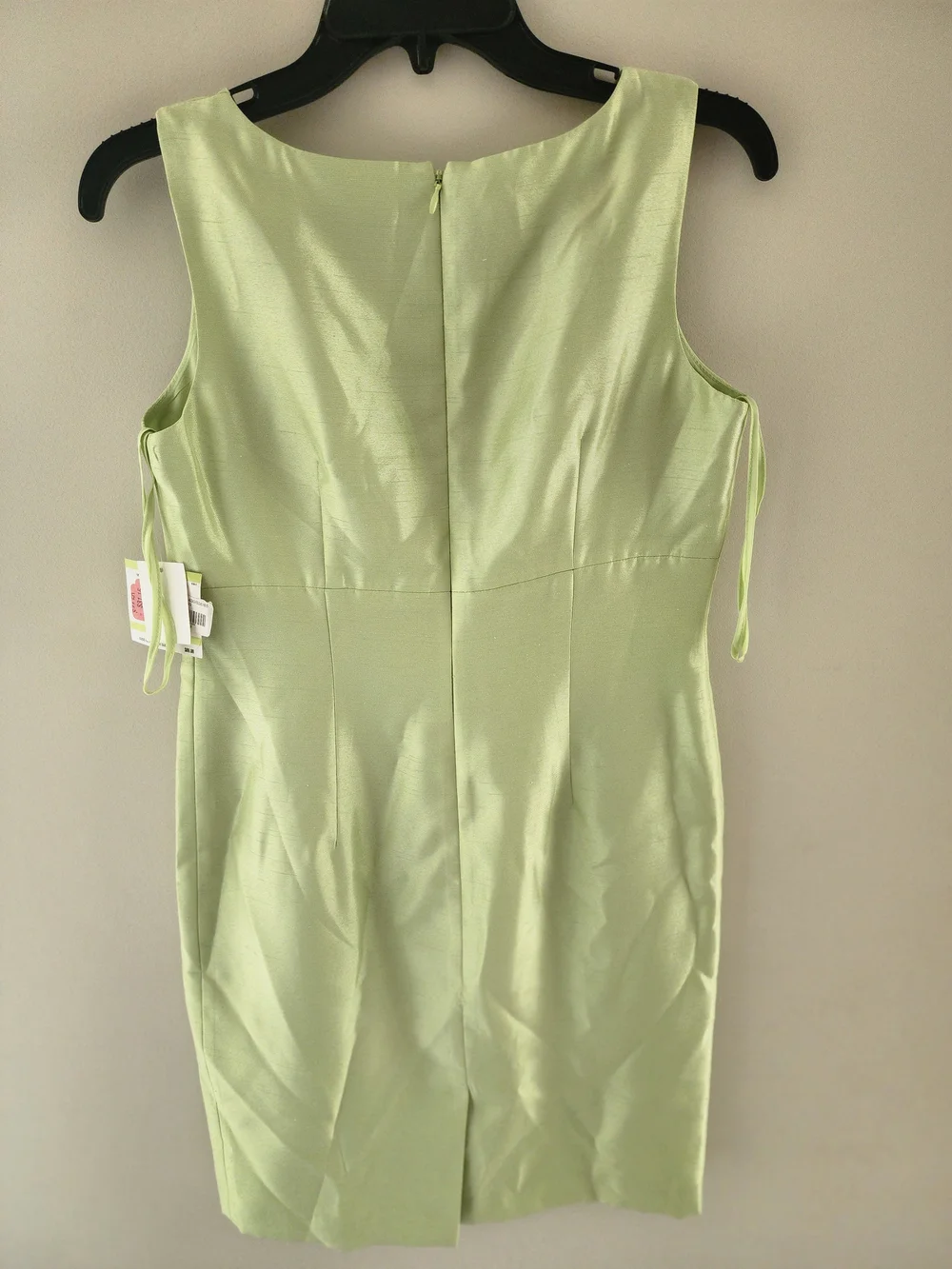 Kasper  Light Lime Dress with Black Floral Embroidered Jacket